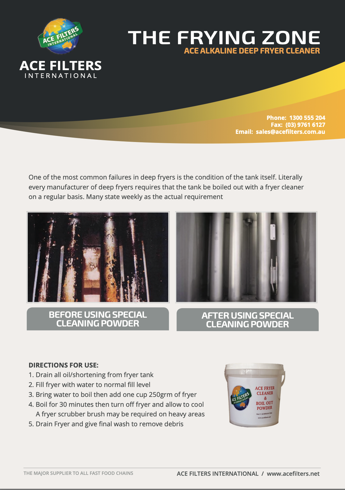 Download our Ace Filter Brochure